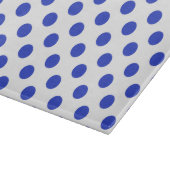 Königlich blaue Polka-Punkte Schneidebrett (Ecke)