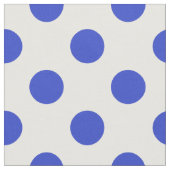 Königlich blaue Polka-Punkte Stoff (Nahaufnahme)