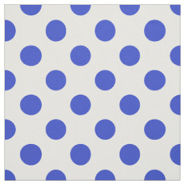 Königlich blaue Polka-Punkte Stoff