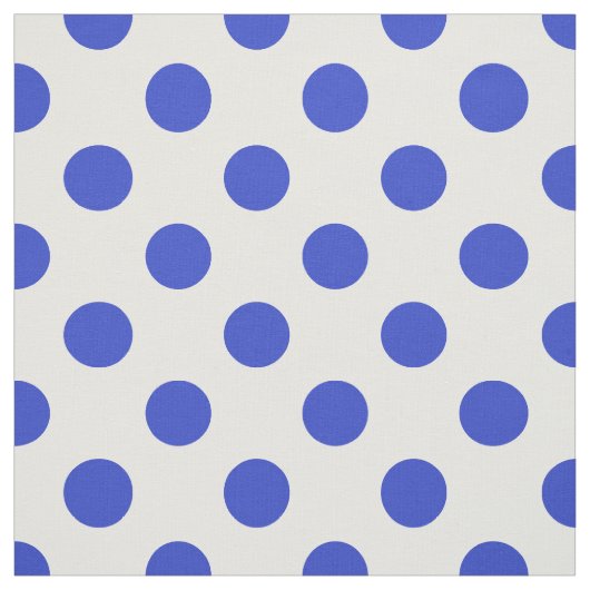 Königlich blaue Polka-Punkte Stoff (Muster)