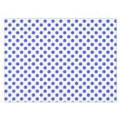 Königlich blaue Polka-Punkte Tischdecke (Vorderseite (Horizontal))