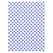 Königlich blaue Polka-Punkte Tischdecke (Vorderseite)