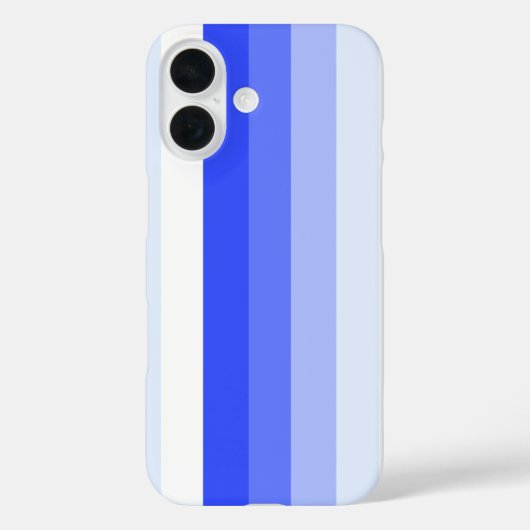 Königlich blaue Schattenstreifen Case-Mate iPhone Hülle (Rückseite)