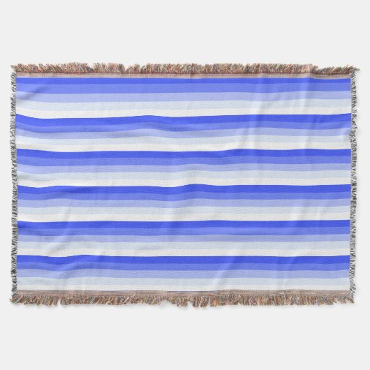 Königlich blaue Schattenstreifen Decke (Vorderseite)