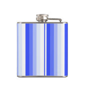 Königlich blaue Schattenstreifen Flachmann (Rückseite)