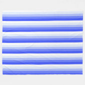 Königlich blaue Schattenstreifen Fleecedecke (Vorderseite (Horizontal))