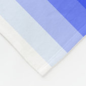 Königlich blaue Schattenstreifen Fleecedecke (Ecke)