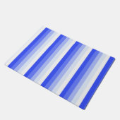 Königlich blaue Schattenstreifen Fußmatte (Schrägansicht)