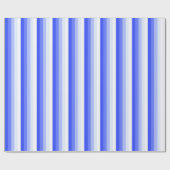 Königlich blaue Schattenstreifen Geschenkpapier (Flach)