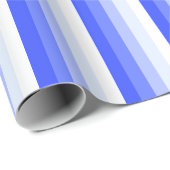 Königlich blaue Schattenstreifen Geschenkpapier (Rolleneckpunkt)