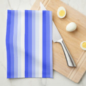 Königlich blaue Schattenstreifen Geschirrtuch (Viertel Falte)