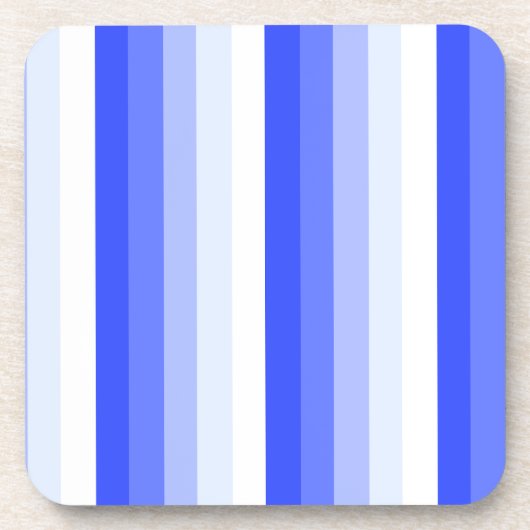 Königlich blaue Schattenstreifen Getränkeuntersetzer (Vorderseite)