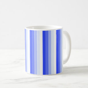 Königlich blaue Schattenstreifen Kaffeetasse