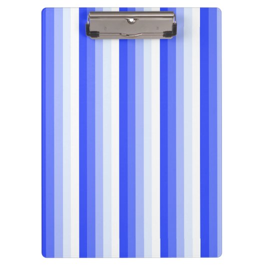 Königlich blaue Schattenstreifen Klemmbrett (Vorderseite)