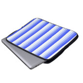 Königlich blaue Schattenstreifen Laptopschutzhülle (Vorne Knopf)