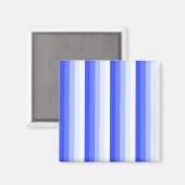 Königlich blaue Schattenstreifen Magnet (Vorderseite/Rückseite)
