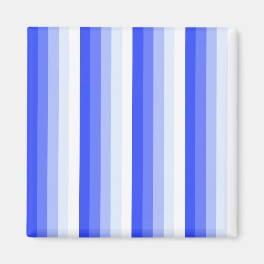 Königlich blaue Schattenstreifen Magnet (Vorne)