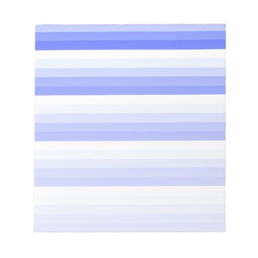 Königlich blaue Schattenstreifen Notizblock (Vorderseite)