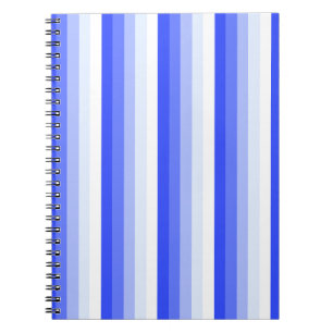 Königlich blaue Schattenstreifen Notizblock