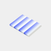 Königlich blaue Schattenstreifen Post-it Klebezettel (angewinkelt)