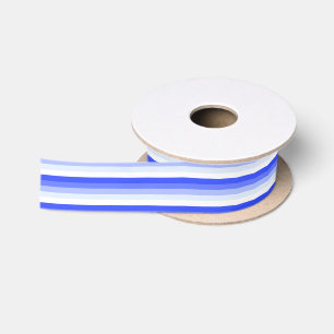 Königlich blaue Schattenstreifen Satinband