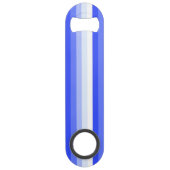 Königlich blaue Schattenstreifen Speed Flaschenöffner (Rückseite)