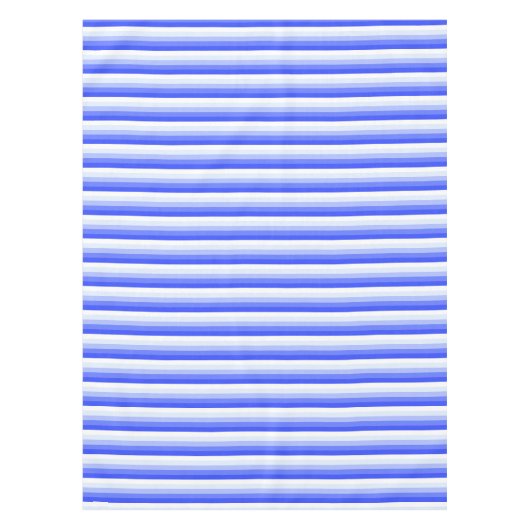 Königlich blaue Schattenstreifen Tischdecke (Vorderseite)