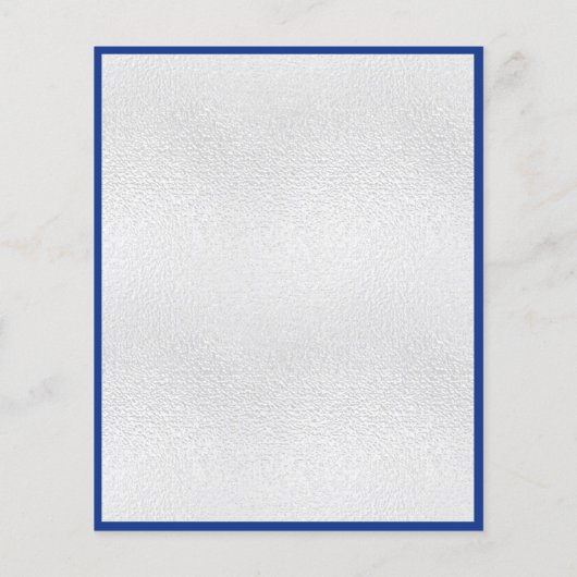 Königlich-Blaue-Silberbug-Einladung (Rückseite)