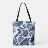 Königlich Blauer Garten Tasche (Rückseite)