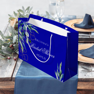 Königlich blaues Eukalyptus-Brautparty Große Geschenktüte