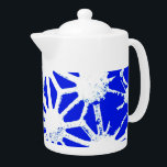 Königlich blaues geometrisches Muster<br><div class="desc">Royal Blue-White-Geometrie</div>