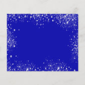 Königlich-blaues Kleiderbudget Save the Date Flyer (Hinten)