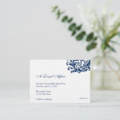 Königlich blaues Prospektfahrschein Visitenkarte (Stehend Vorderseite)