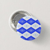 Königlich blaues Rautenmuster Button (Vorne & Hinten)
