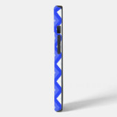 Königlich blaues Rautenmuster Case-Mate iPhone Hülle (Rückseite / Links)