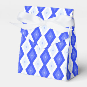 Königlich blaues Rautenmuster Geschenkschachtel