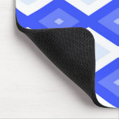 Königlich blaues Rautenmuster Mousepad (Ecke)