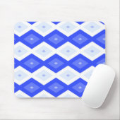 Königlich blaues Rautenmuster Mousepad (Mit Mouse)