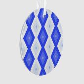 Königlich blaues Rautenmuster Ornament (Vorderseite)