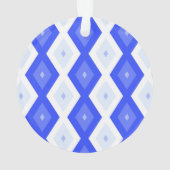 Königlich blaues Rautenmuster Ornament (Rückseite)