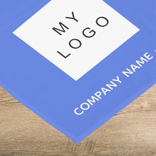 Königlich blaues Salon-Logo Kurzer Tischläufer