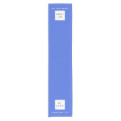 Königlich blaues Salon-Logo Kurzer Tischläufer (Vorderseite)