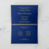 Königlich blühende Weinberge mit Foto quinceanera Karte (Innenseite)