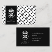 Königlich eleganter Fitness-Trainer Visitenkarte (Vorne/Hinten)
