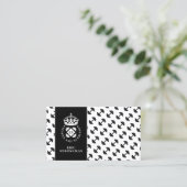 Königlich eleganter Fitness-Trainer Visitenkarte (Stehend Vorderseite)