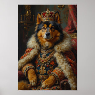 Königlich Finnischer Lapphund-Porträt Poster