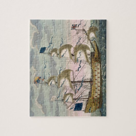 Königlich (Flaggschiff) von der englischen Flotte, Puzzle (Vertikal)