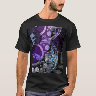 Königlich gebogener schwarzer Lyon-Samt 3.3 T-Shirt
