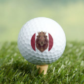 Königlich gekrönte Löwenkunst Golfball (Insitu T-Shirt)