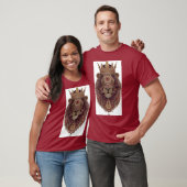 Königlich gekrönte Löwenkunst T-Shirt (Unisex)